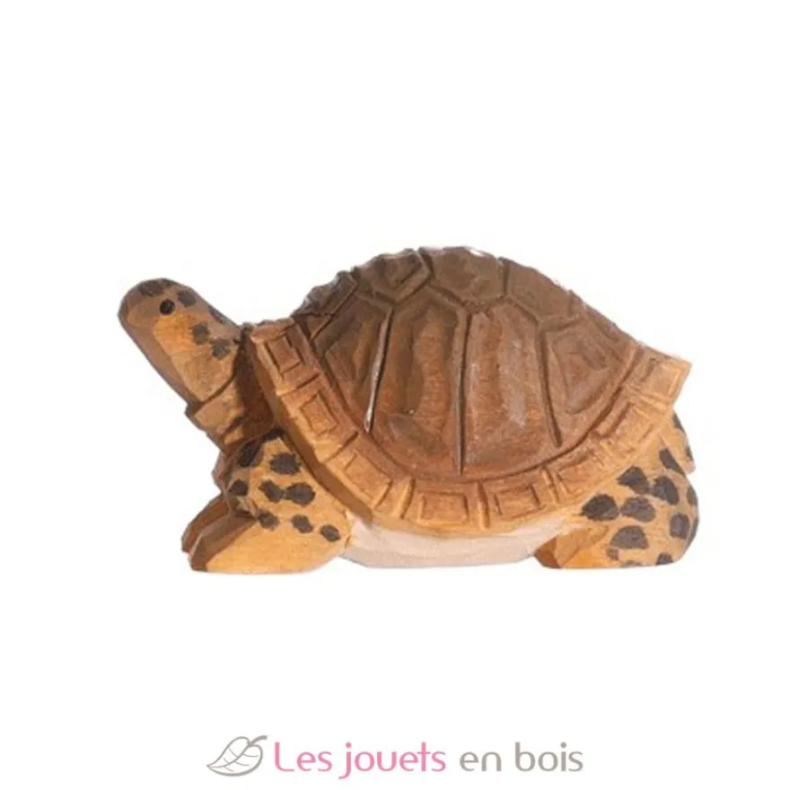 Figurine Tortue en bois marron - Wudimals