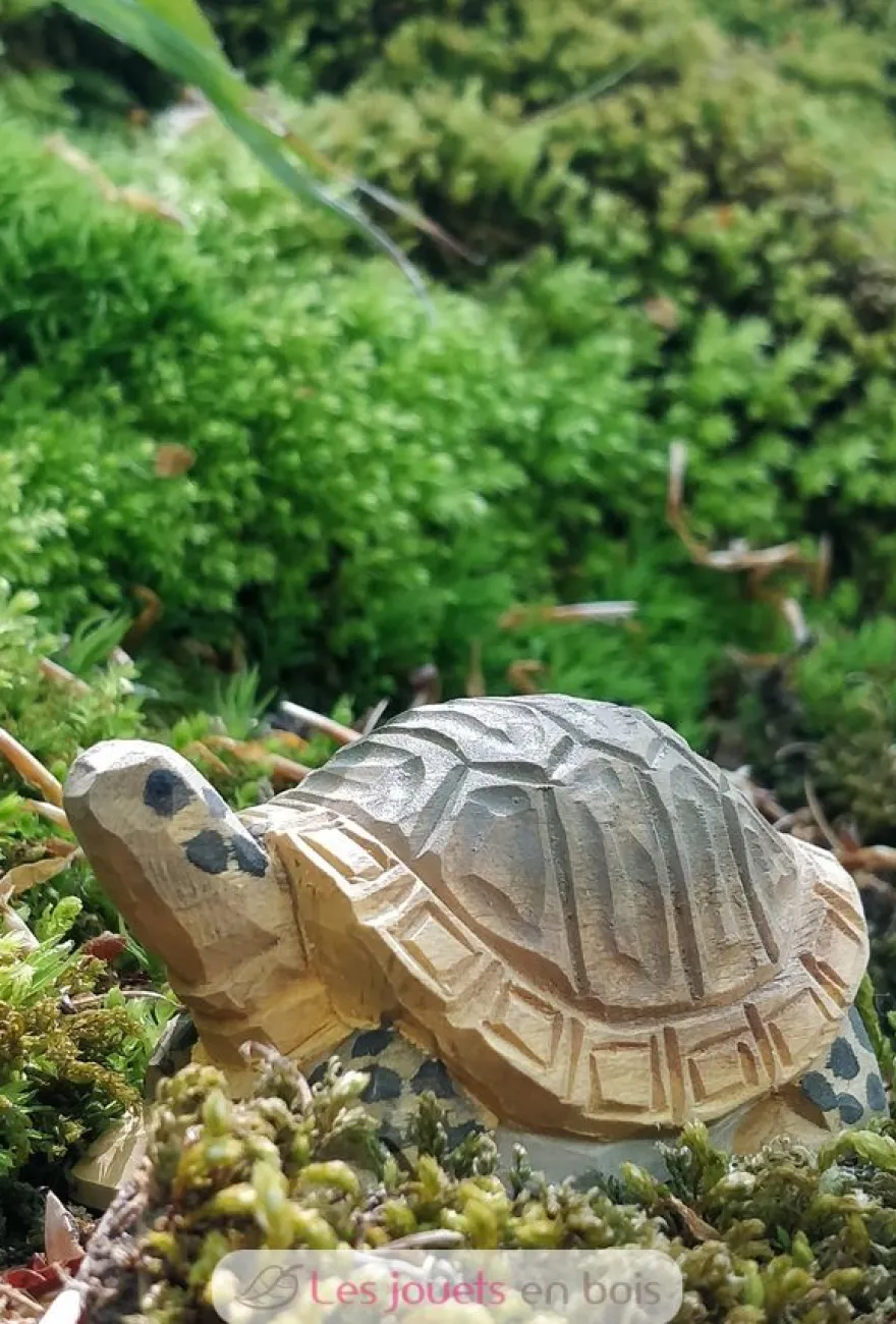 Figurine Tortue en bois marron - Wudimals