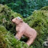 Figurine Vache Highland en bois marron - Wudimals