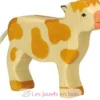 Figurine Veau debout - Holztiger