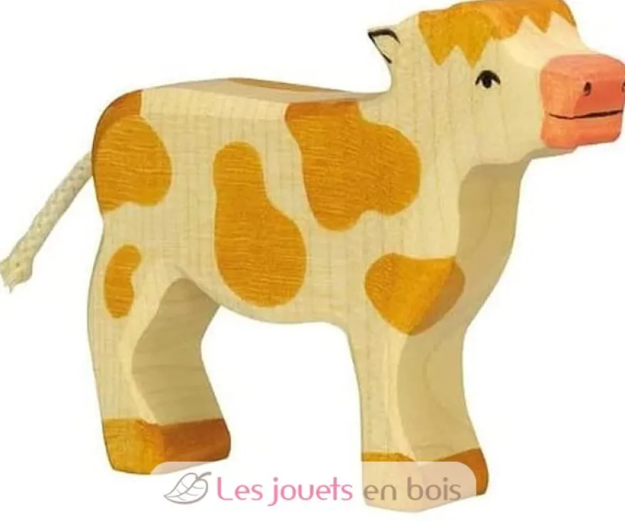 Figurine Veau debout - Holztiger
