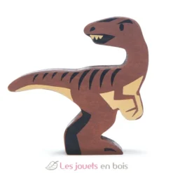 Figurine Vélociraptor en bois - Tender Leaf Toys