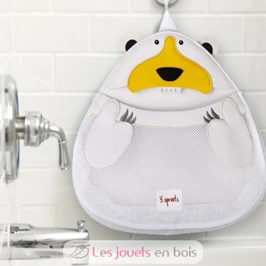Filet de rangement pour le bain Ours Polaire - 3 Sprouts