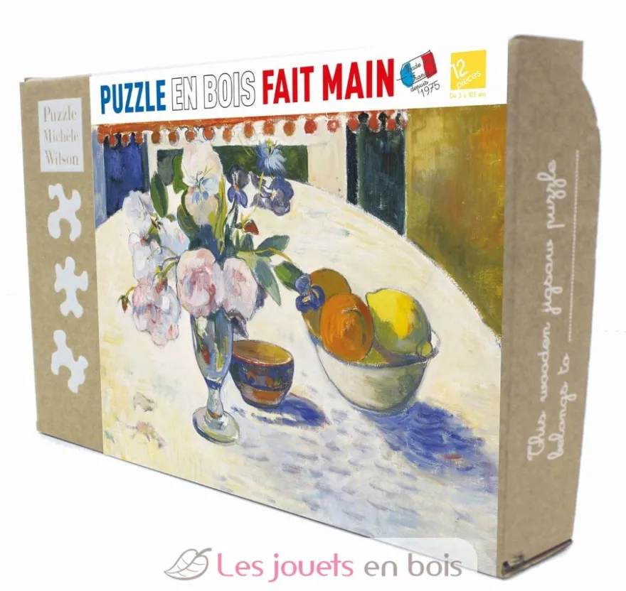 Fleurs et bol de fruits de Gauguin - Puzzle Michèle Wilson