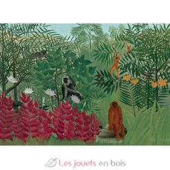 Forêt tropicale avec singes de Rousseau - Puzzle Michèle Wilson