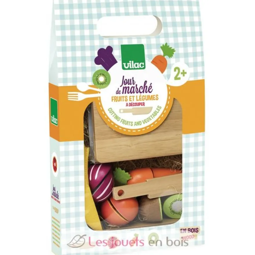 Fruits et légumes à découper - Jour de Marché - Vilac