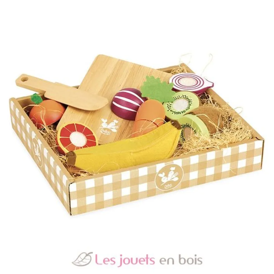 Fruits et légumes à découper - Jour de Marché - Vilac