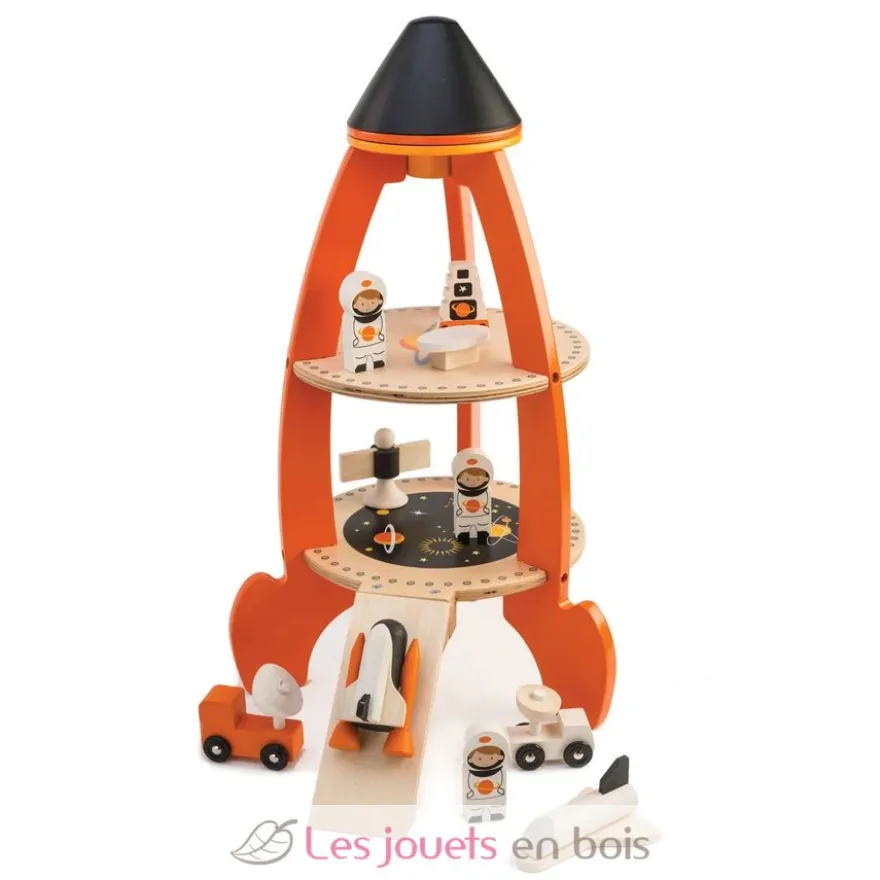 Fusée spatiale orange Tender Leaf Toys