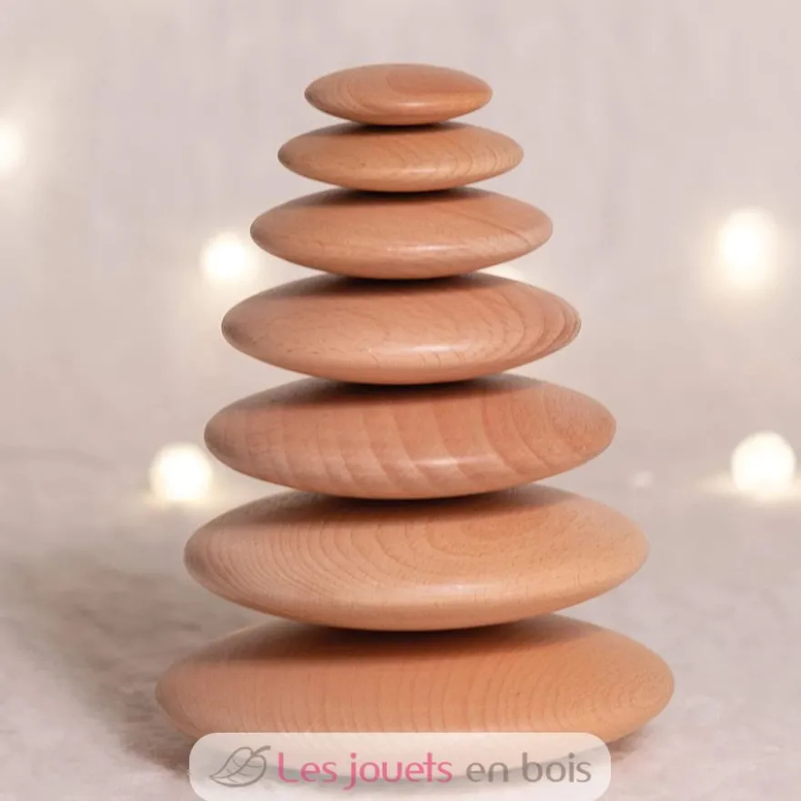 Galets en bois naturel - TickiT