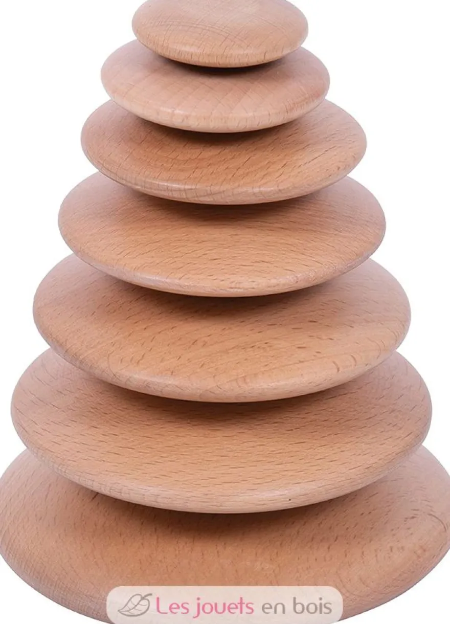 Galets en bois naturel - TickiT