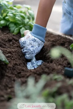 Gants de jardinage bleu Forest Friends - Little Dutch