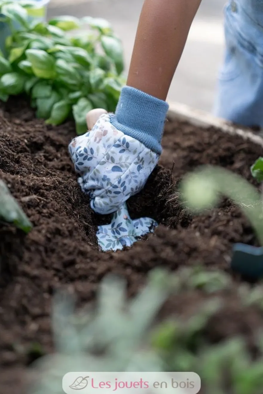 Gants de jardinage bleu Forest Friends - Little Dutch