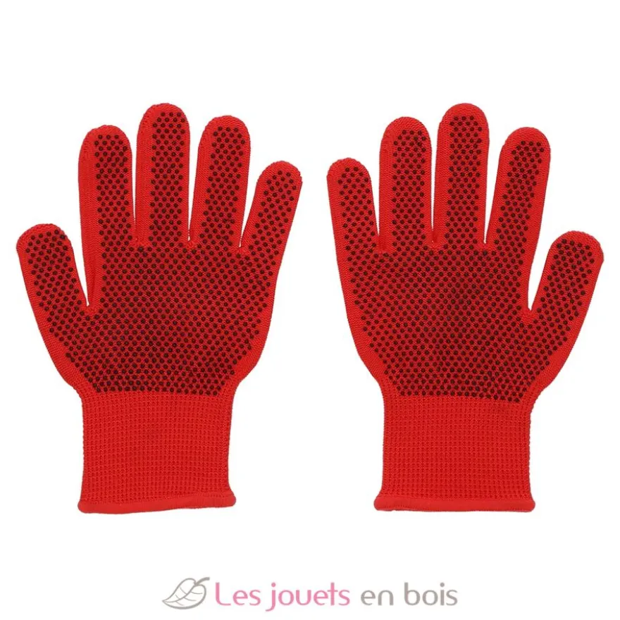 Gants de jardinage enfant rouge, motif coccinelle - Esschert Design
