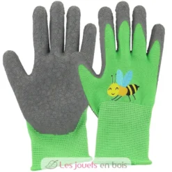Gants de jardinage enfant vert, motif insectes - Esschert Design