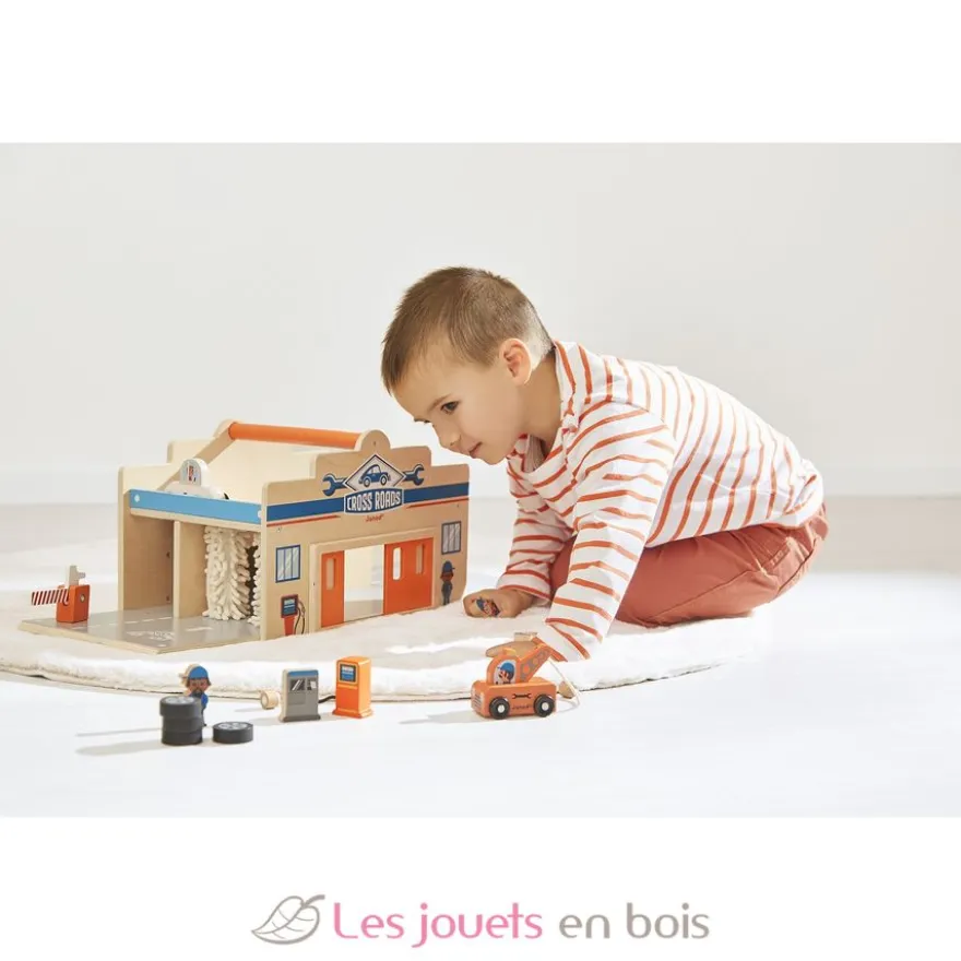 Garage en bois Ville - Cross Roads - Dès 2 ans - Janod