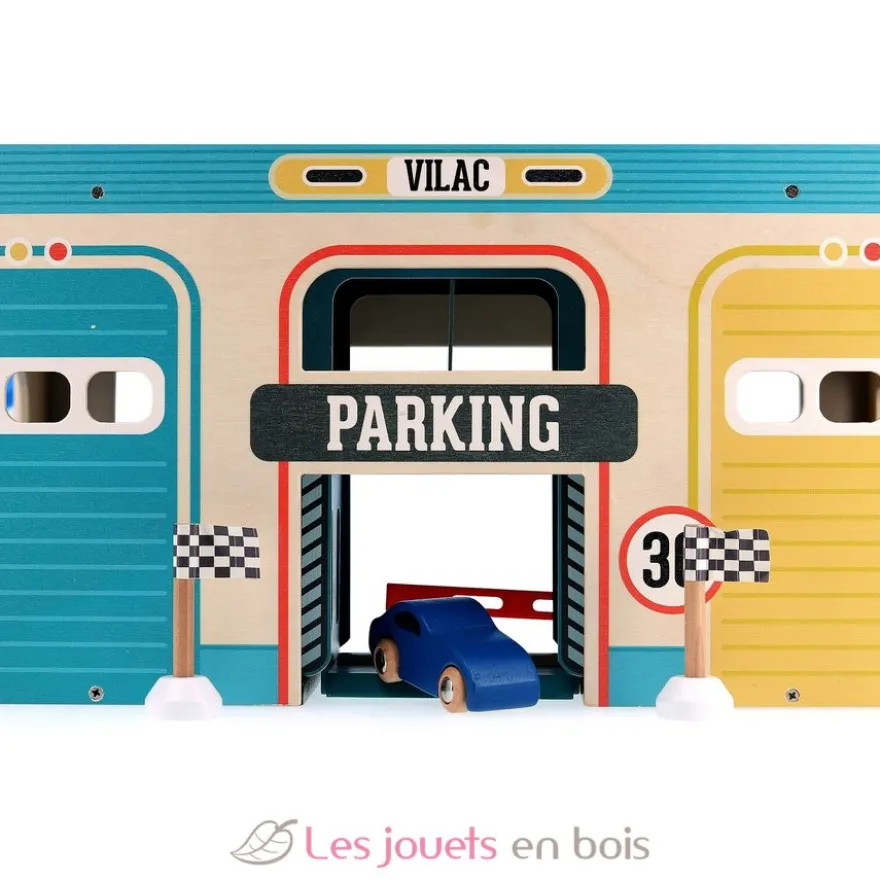 Garage en bois vintage Vilacity - Vilac