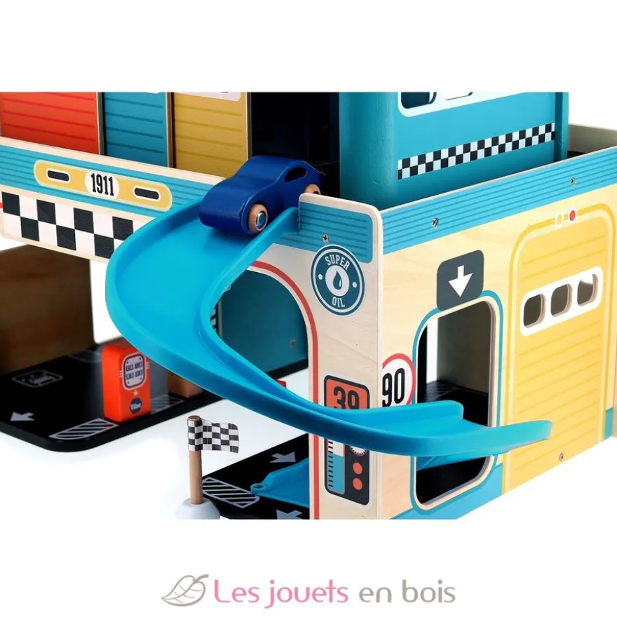 Garage en bois vintage Vilacity - Vilac