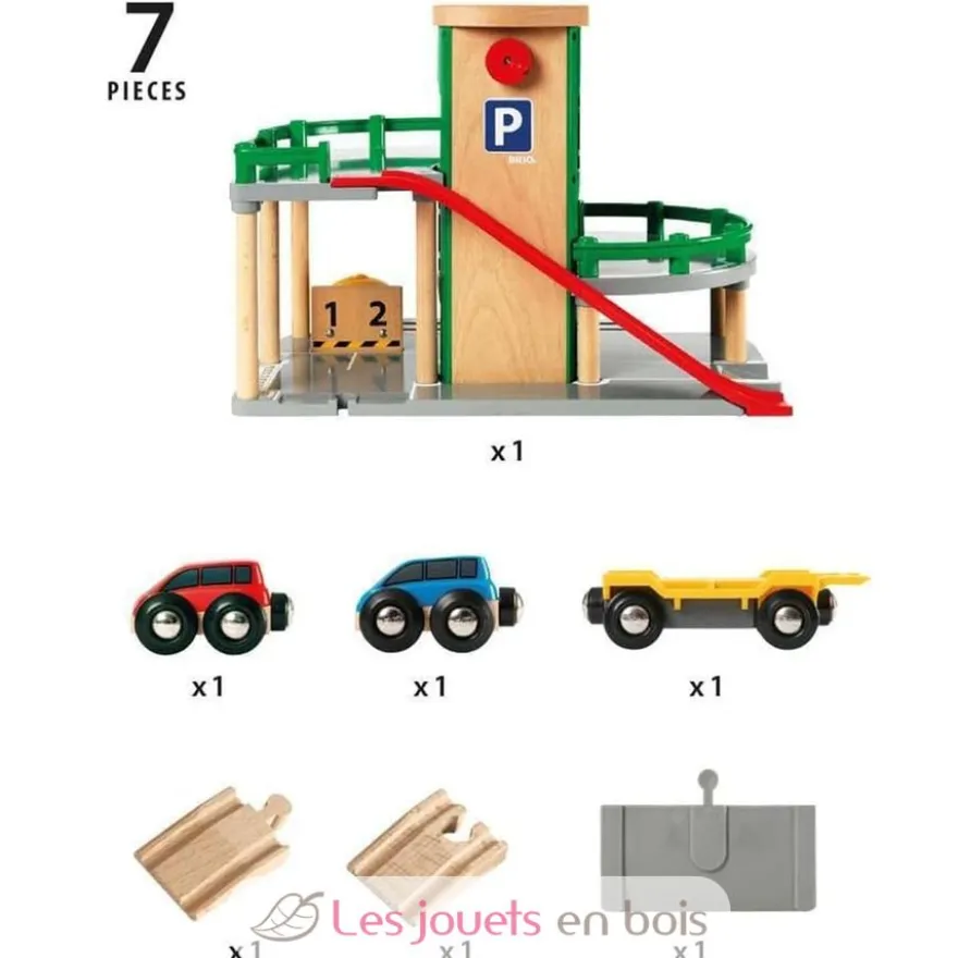 Garage rail et route - Brio