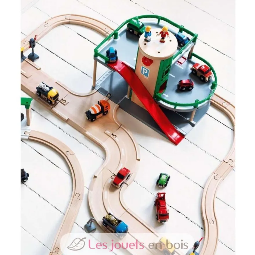 Garage rail et route - Brio