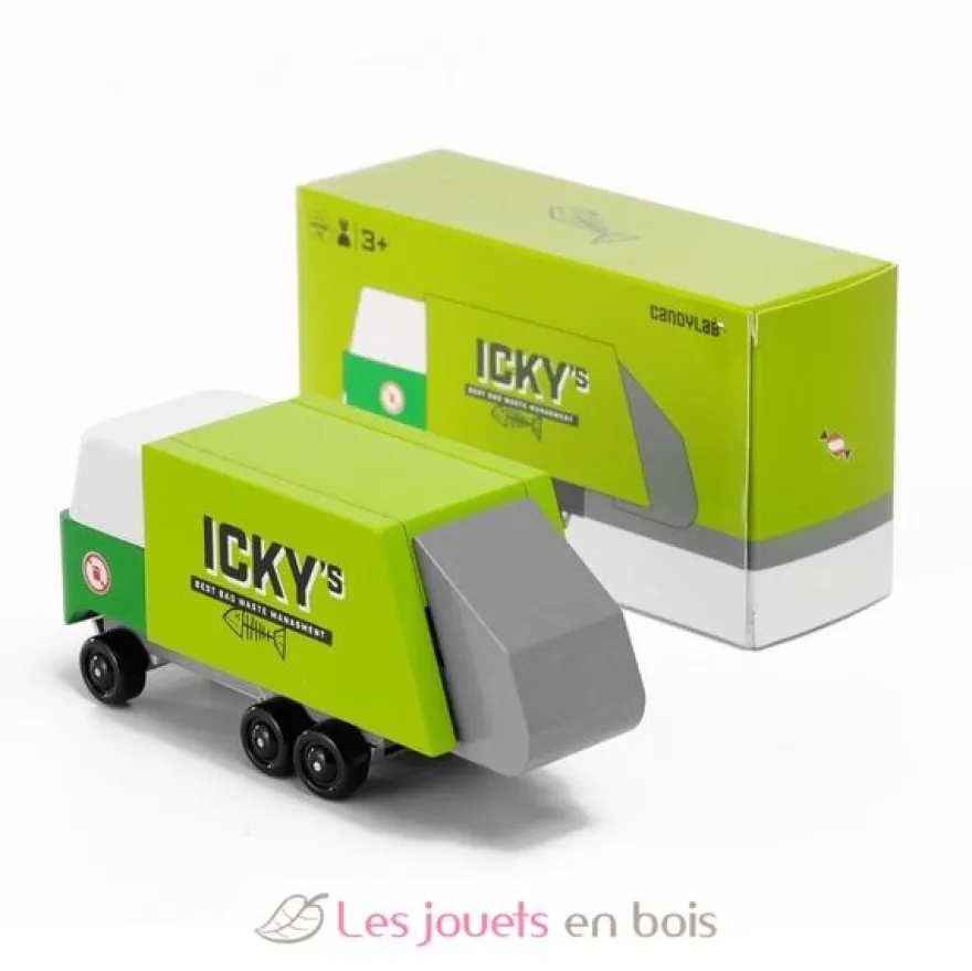 Garbage Truck - Camion poubelle vert - Candylab