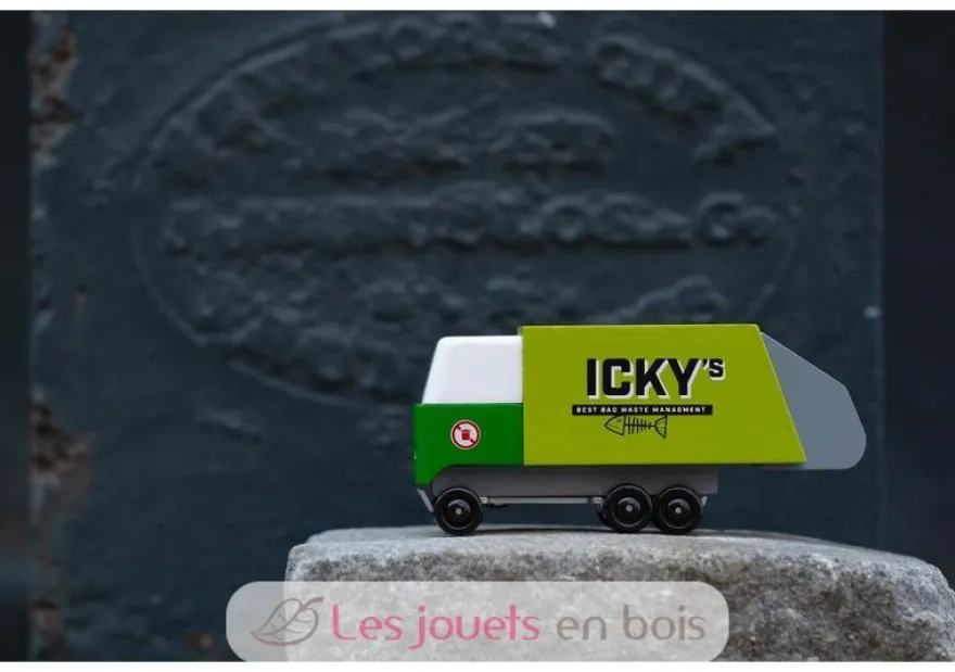 Garbage Truck - Camion poubelle vert - Candylab