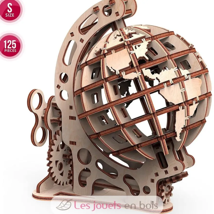 Globe Mécanique S - Puzzle 3D en bois - Mr. Playwood