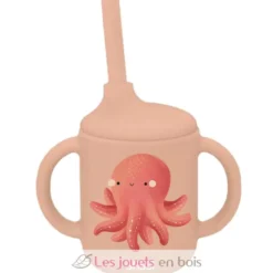 Gobelet en silicone Slurpy la pieuvre - Sassi Junior