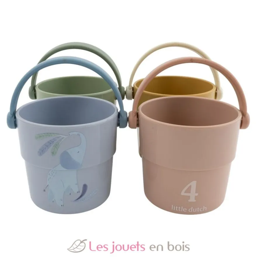Gobelets de bain Safari Friends - Dès 12 mois - Little Dutch