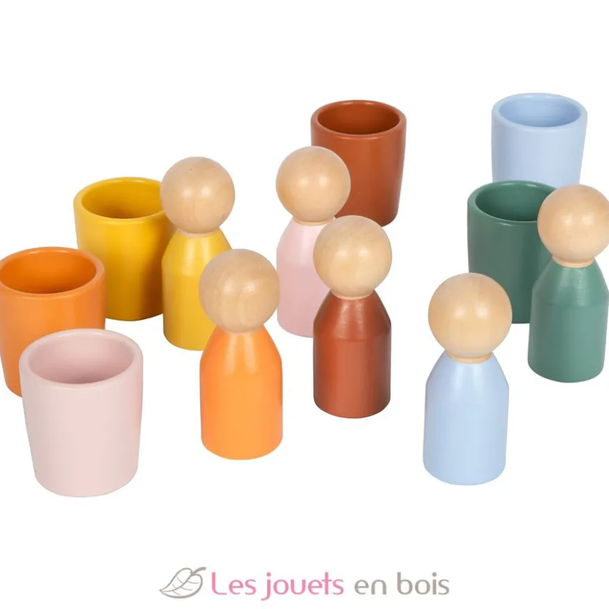 Gobelets de tri Montessori avec figurines - Small Foot company