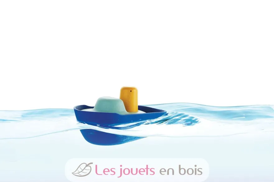 Grand bateau modulable bleu 21 cm - Plan Toys