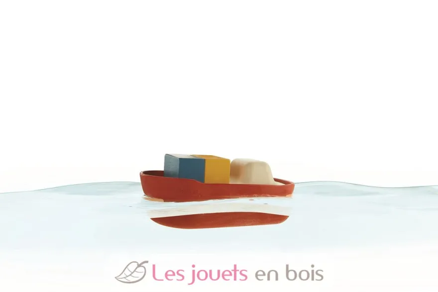 Grand bateau modulable rouge 21 cm - Plan Toys