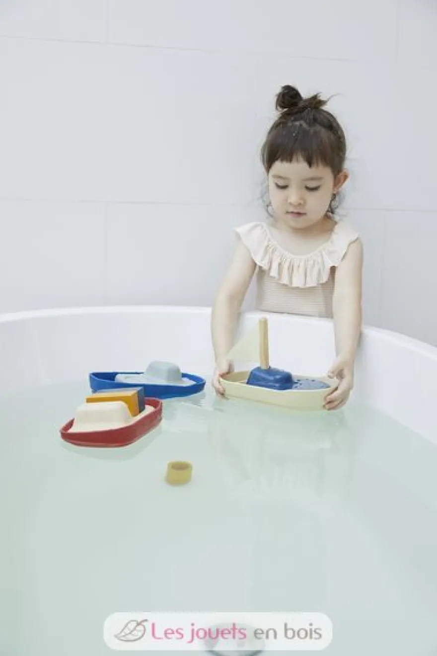 Grand bateau modulable rouge 21 cm - Plan Toys