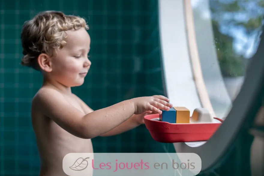Grand bateau modulable rouge 21 cm - Plan Toys