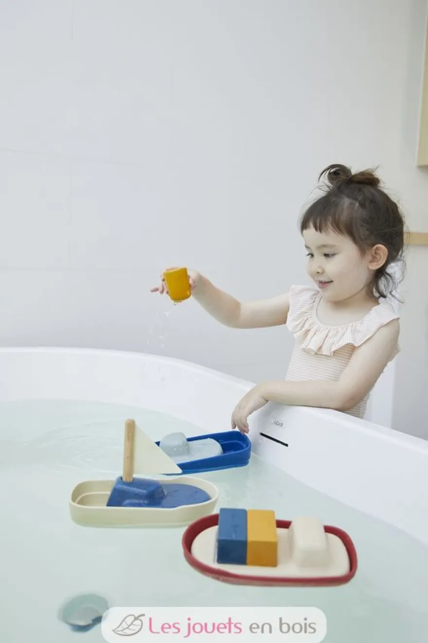 Grand bateau modulable rouge 21 cm - Plan Toys