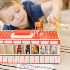 Grand box à chevaux transportable - Melissa & Doug