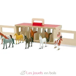 Grand box à chevaux transportable - Melissa & Doug