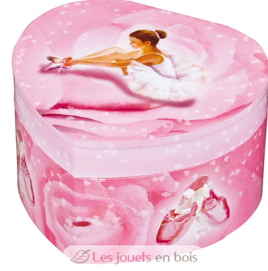 Grand Coeur Musical Ballerine Rose - Trousselier