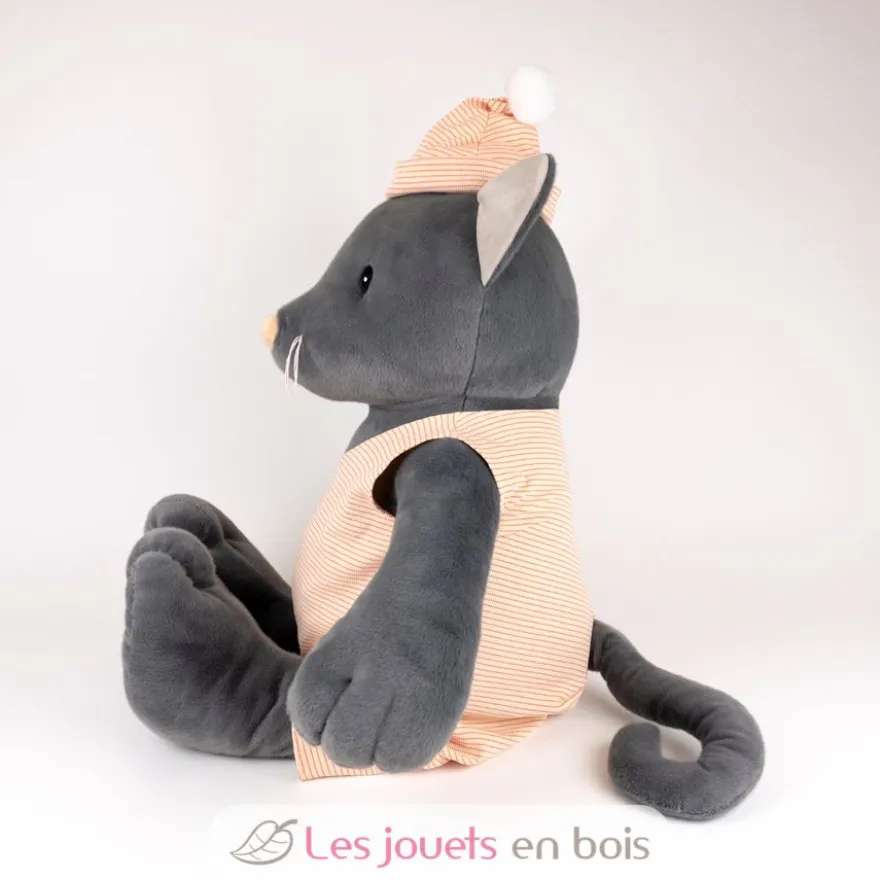 Grande peluche Malo le chat gris 60 cm - Egmont Toys