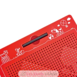 Grande tablette magnétique rouge - Plastique et métal - Hape