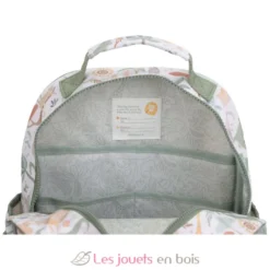 Grand sac à dos Safari Friends blanc à motifs - Little Dutch