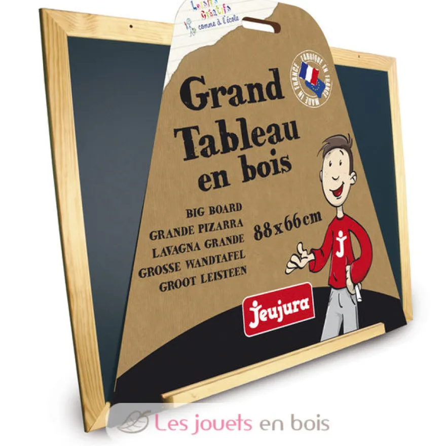 Grand tableau noir en bois - Jeujura