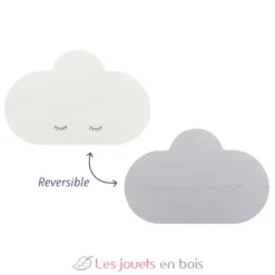 Grand tapis de jeu nuage gris perle - Quut