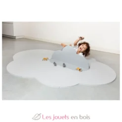 Grand tapis de jeu nuage gris perle - Quut