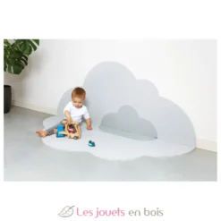 Grand tapis de jeu nuage gris perle - Quut