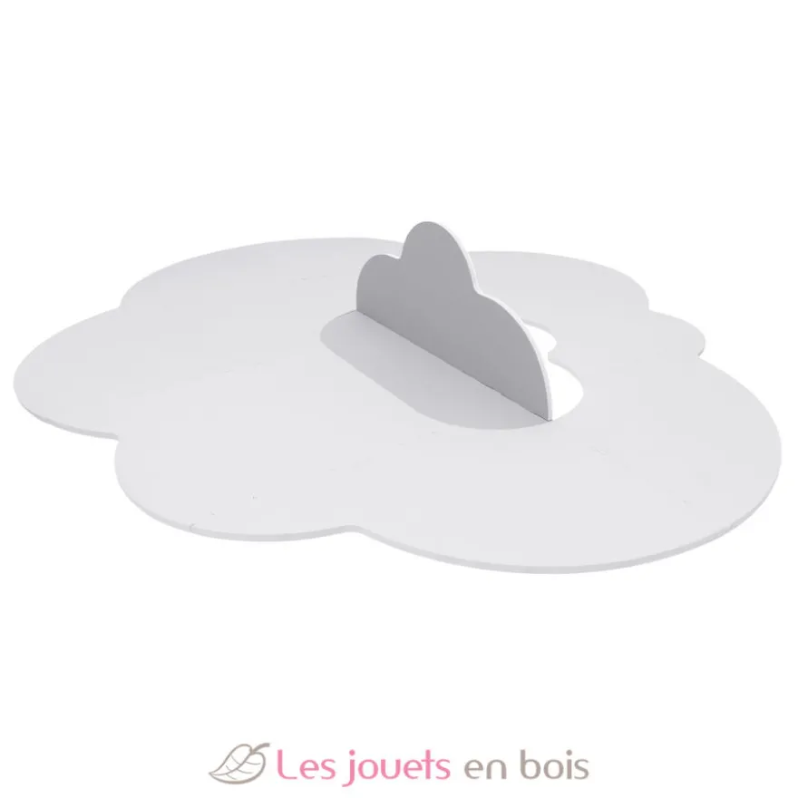 Grand tapis de jeu nuage gris perle - Quut