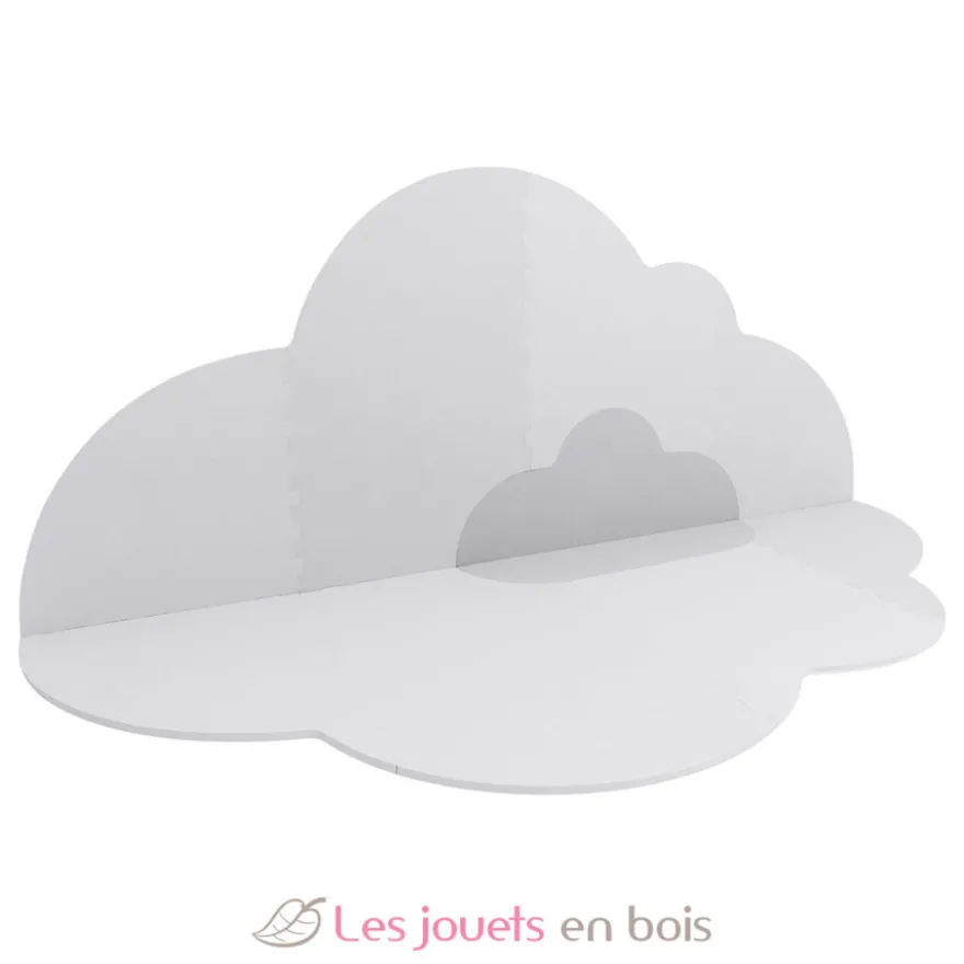 Grand tapis de jeu nuage gris perle - Quut
