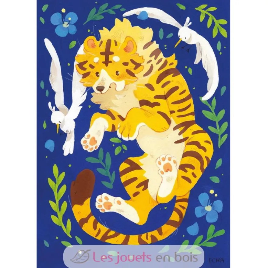 Graou le tigre d'Armand Demeusy - Puzzle Michèle Wilson