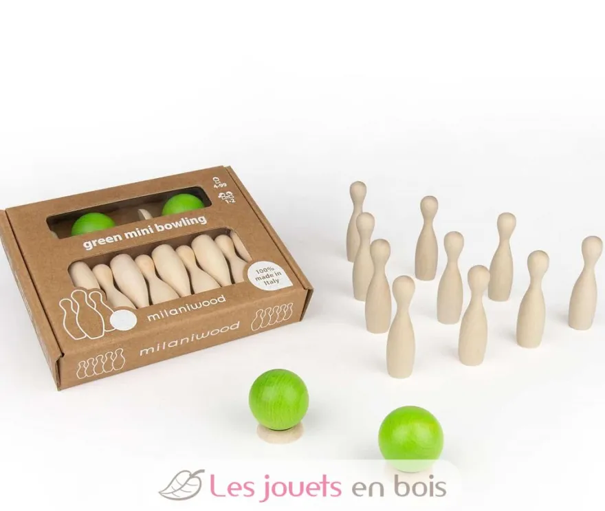 Green mini bowling - Milaniwood