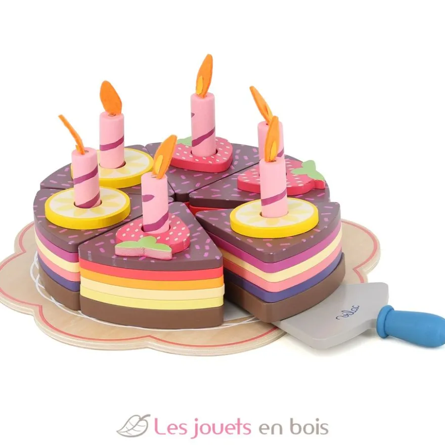 Gros gâteau d'anniversaire en bois - Vilac