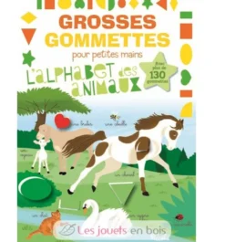 Grosses gommettes L'alphabet des animaux - Piccolia